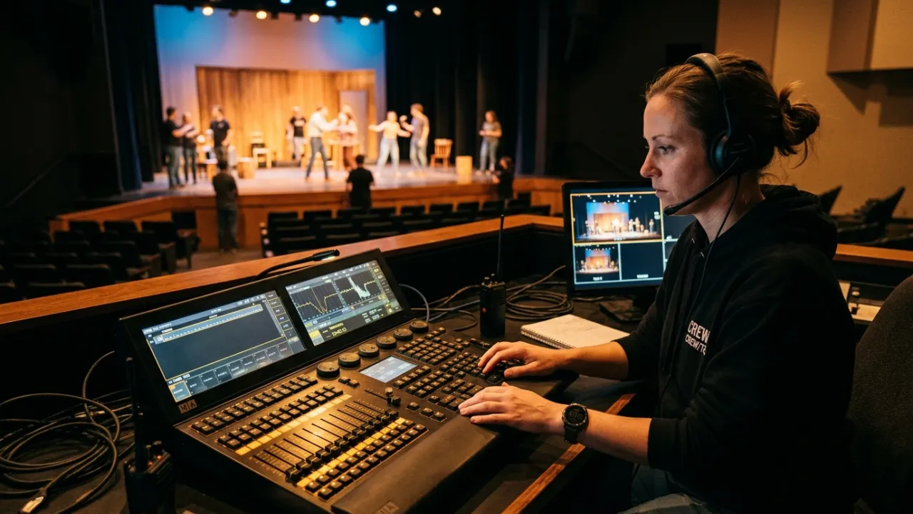 Console lumière et régie scénographique engagée pour le spectacle vivant